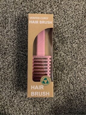 Source Unknown Vented Curly Hair Brush - Pink
